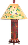 Box Table Lamp –  Contemporary table lamp with vine and floral motifs