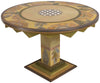 Sticks handmade dining table with elegant floral design