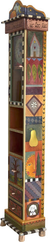 Grandfather Clock –  "Make Time Sweet" grandfather clock with sun, moon and nature motif