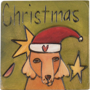 Large Perpetual Calendar Magnet –  Mark Christmas on your calendar with Santa Paws