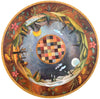 72" Round Dining Table –  "The Secret to Life is Enjoying the Passage of Time" round dining table with warm landscape of the changing seasons motif