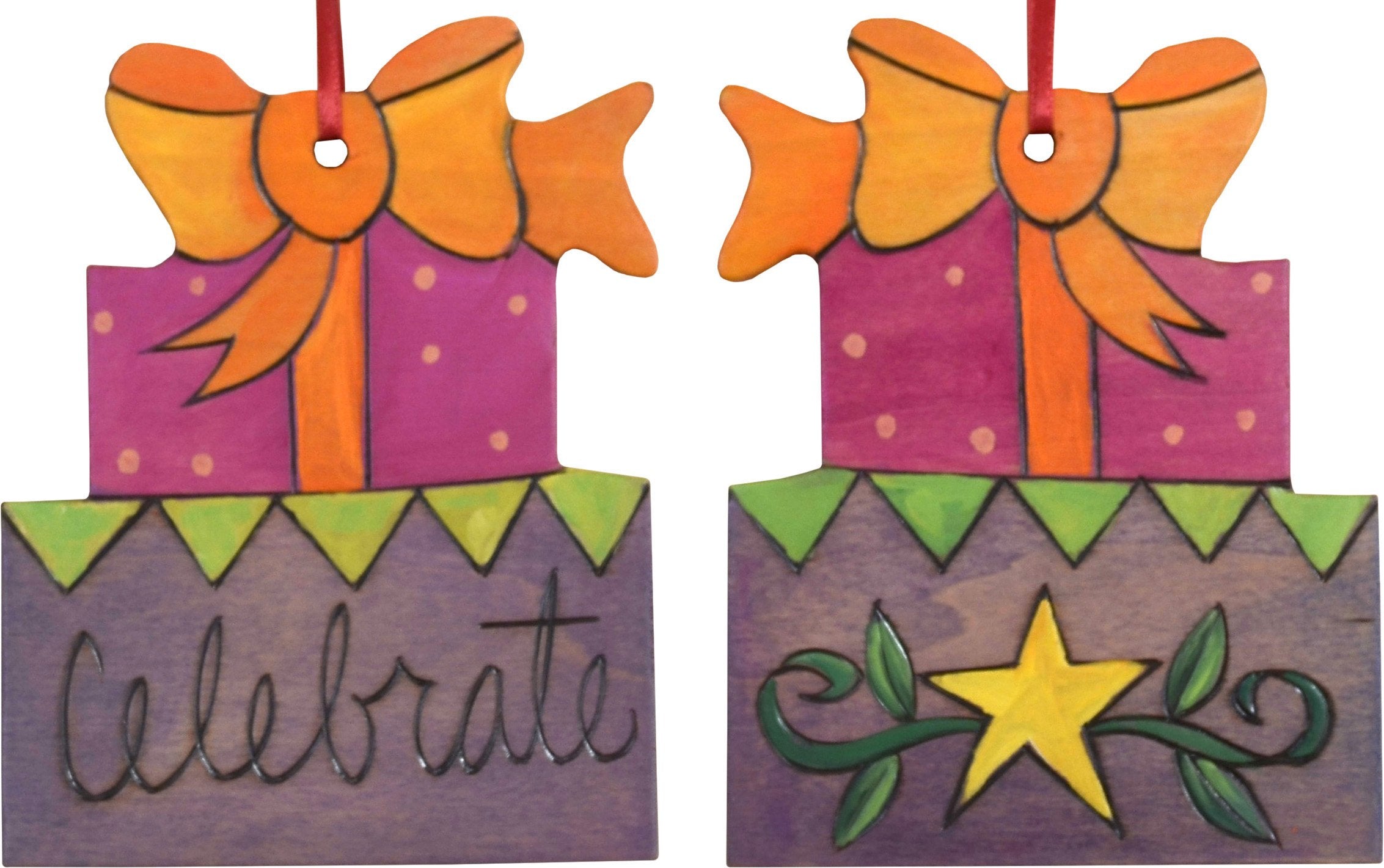 Present Ornament –  Bright and playful gifts ornament, 