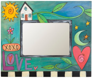 Sticks handmade 5x7" picture frame with love theme