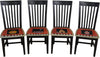 Fancy Pops Chair Set –  Elegant chair set with colorful block icons and black and white checks