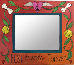 8"x10" Frame –  "Best Friends Forever" frame with dog bone and paw print motif
