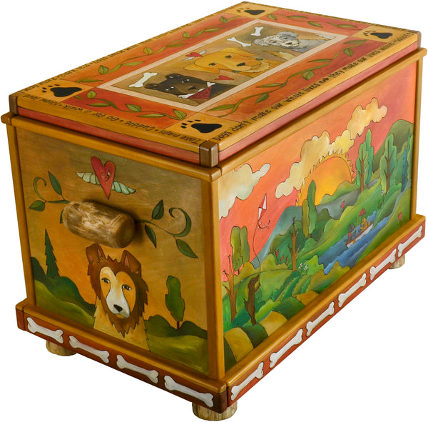 Chest –  A four seasons themed doggy motif chest