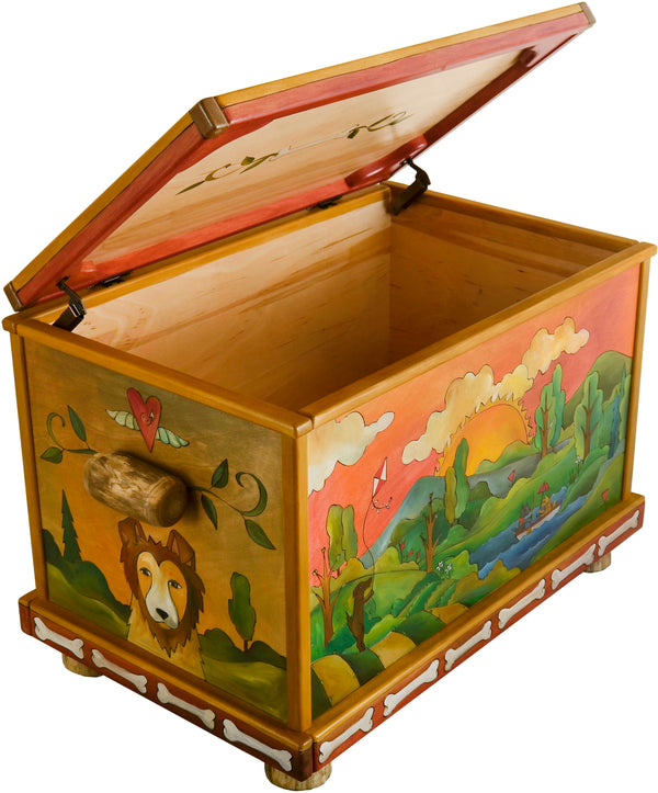 Chest –  A four seasons themed doggy motif chest