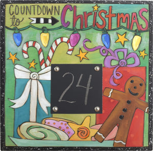 Christmas Countdown Plaque –  Countdown the number of days until Santa arrives!