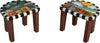 Short Stool Set –  Stool set with sun and clouds/moon and stars motif