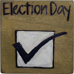 Large Perpetual Calendar Magnet –  "Election Day," perpetual calendar magnet with check mark