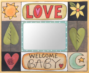 Sticks handmade 5x7" picture frame with baby design