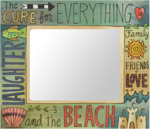 8"x10" Frame –  Pastel and aqua beach themed picture frame