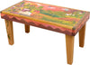 Sticks handmade 3' bench with Tuscan wine country scene