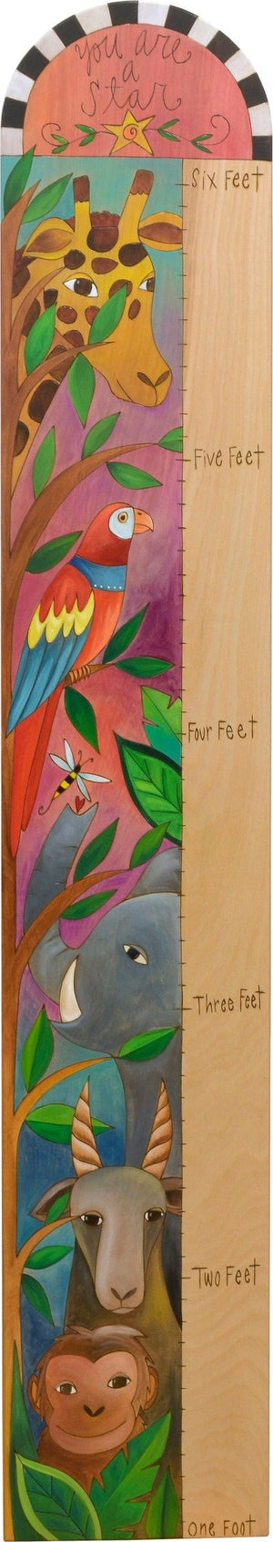Everlasting Growth Chart –  A bright safari themed growth chart for your kiddo's room