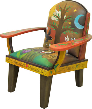 Friedrich's Chair –  A landscape motif filled with lots of wildlife and furry critters