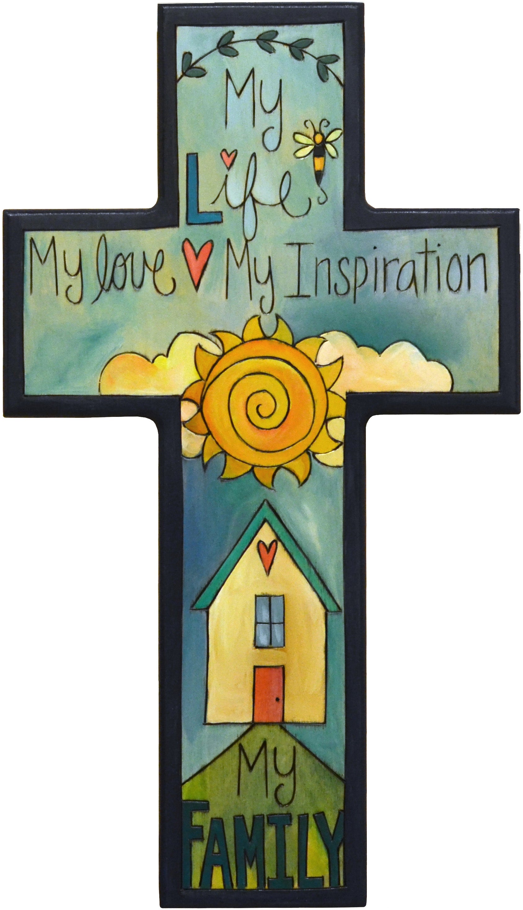 Cross Plaque –  Family-themed cross plaque design