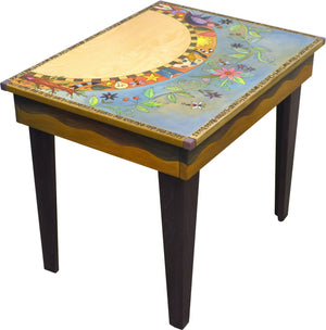 Small Desk –  Cute writing desk with icon arch and floral motif