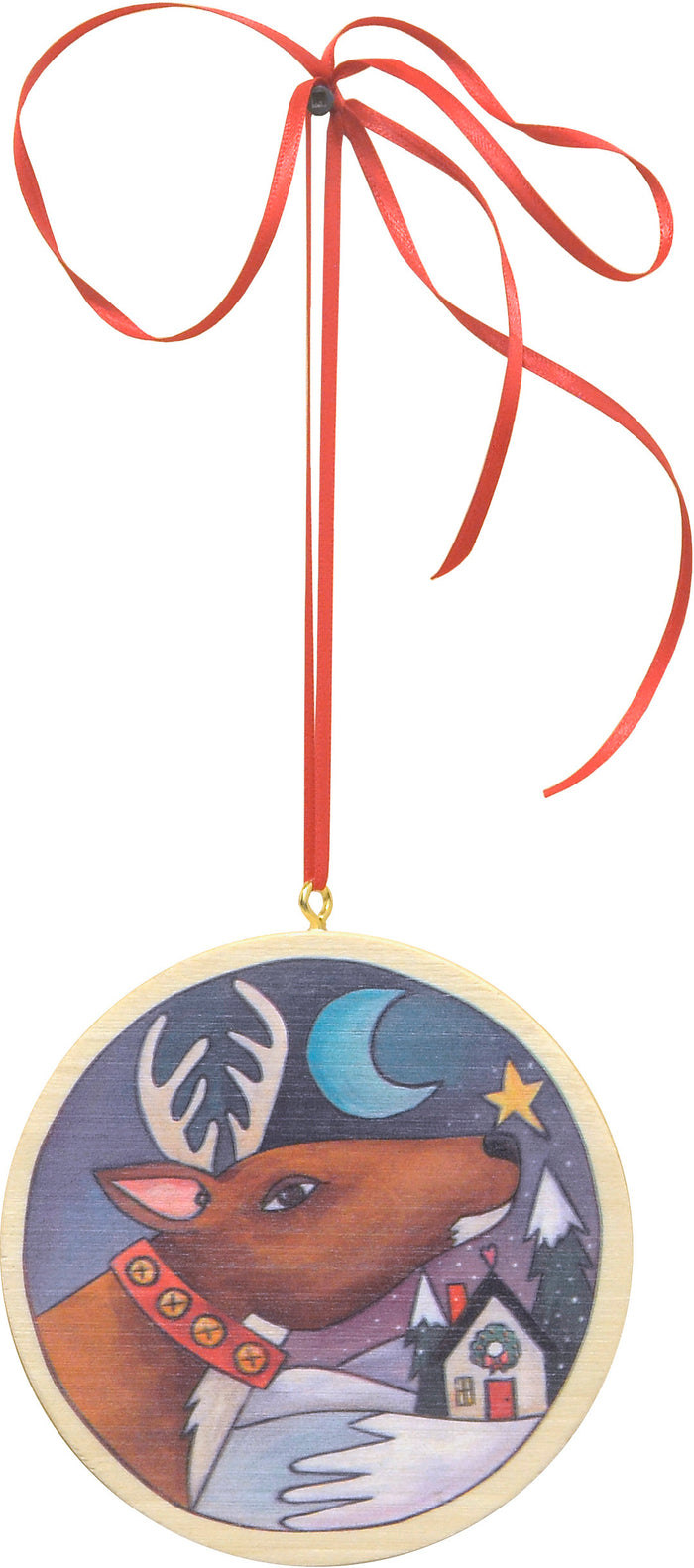 "Rudolph" Circle Ornament
