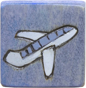 Small Perpetual Calendar Magnet –  Small perpetual calendar magnet with an airplane motif for all your travels
