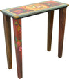 Sticks handmade console table with floral motif