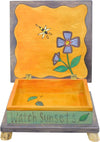 Keepsake Box – Lovely box with a family home nestled into a landscape motif