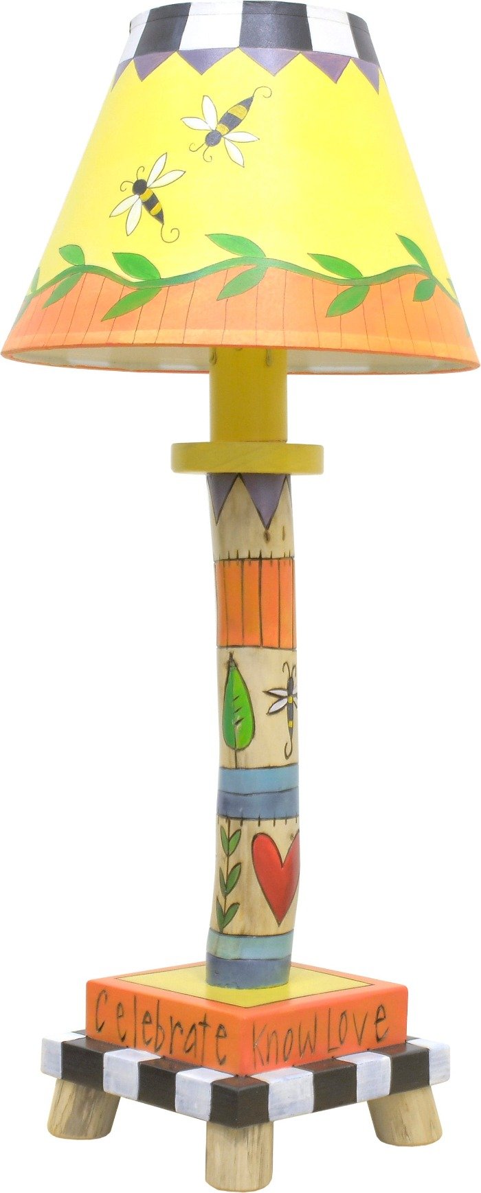 Log Candlestick Lamp