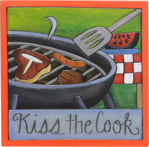 "Kiss the cook" summer grill-out design