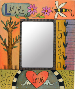 Sweet and colorful "live laugh love" picture frame 