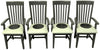 Fancy Pops Chair Set –  Monochrome white, grey, and black chairs with floral medallion seats main view