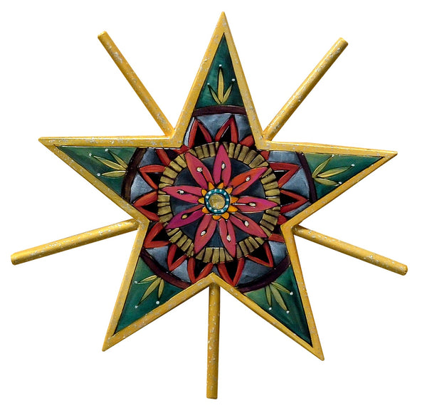 Tree Star – Intricate and beautiful floral medallion tree star design