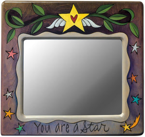 Extra Small Mirror – Celestial "you are a star" mirror design