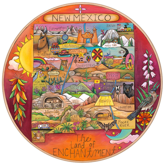 "The Colorful State" | New Mexico Lazy Susan