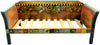 Daybed with Trundle – Beautiful Golden slumber day bed decorated with vines and boxed icons. No trundle