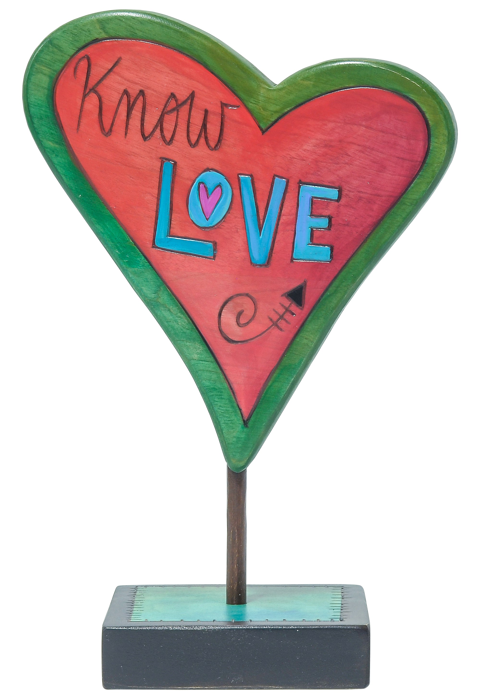 Know love heart sculpture