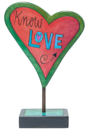 Know love heart sculpture