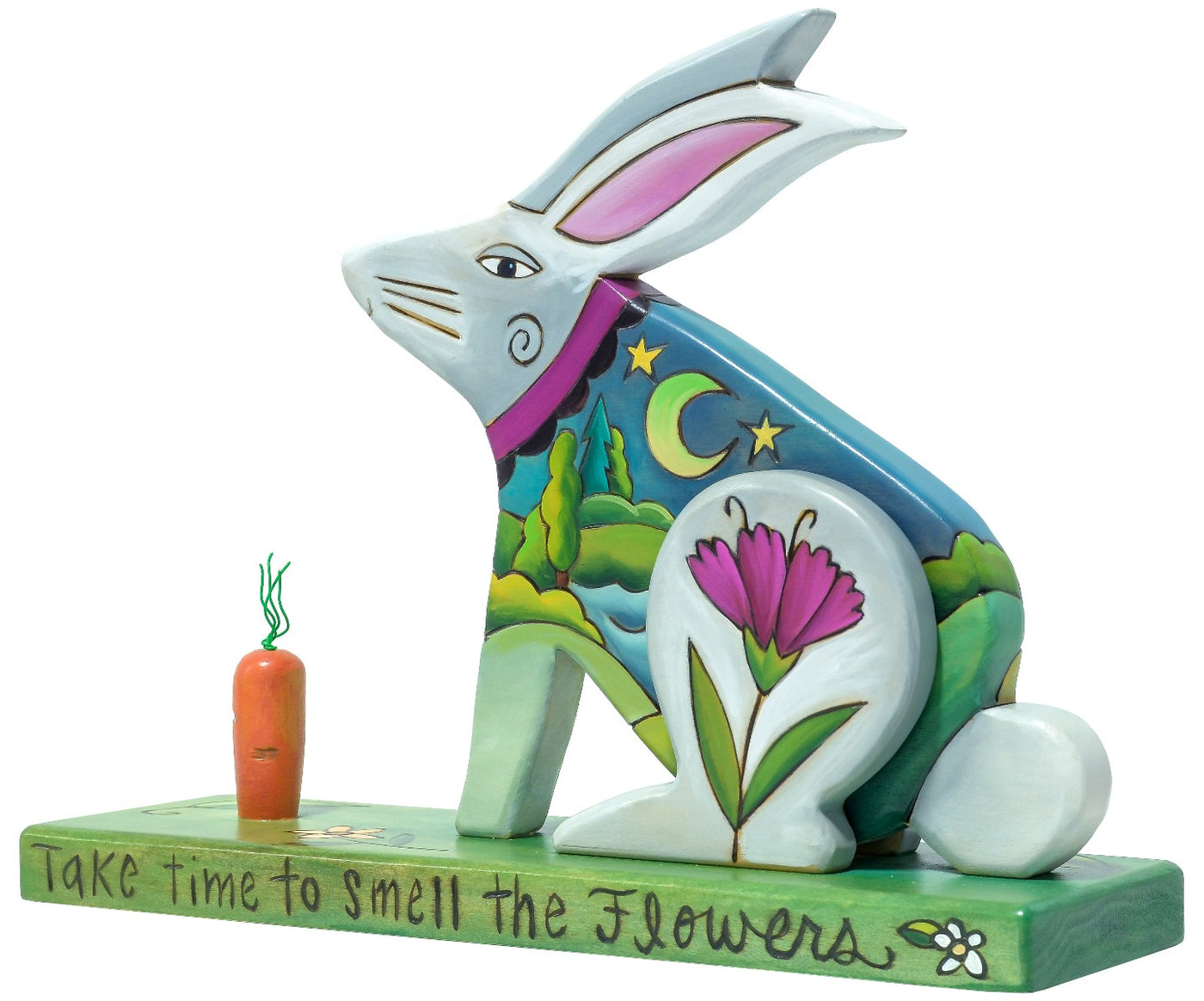 Bunny Smelling Flower