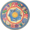 "Clothing Optional" Lazy Susan – "Enjoy Family and Friends" lazy susan with sunny beach motif front view