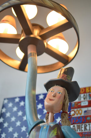 Cowgirl Sculpture Lamp