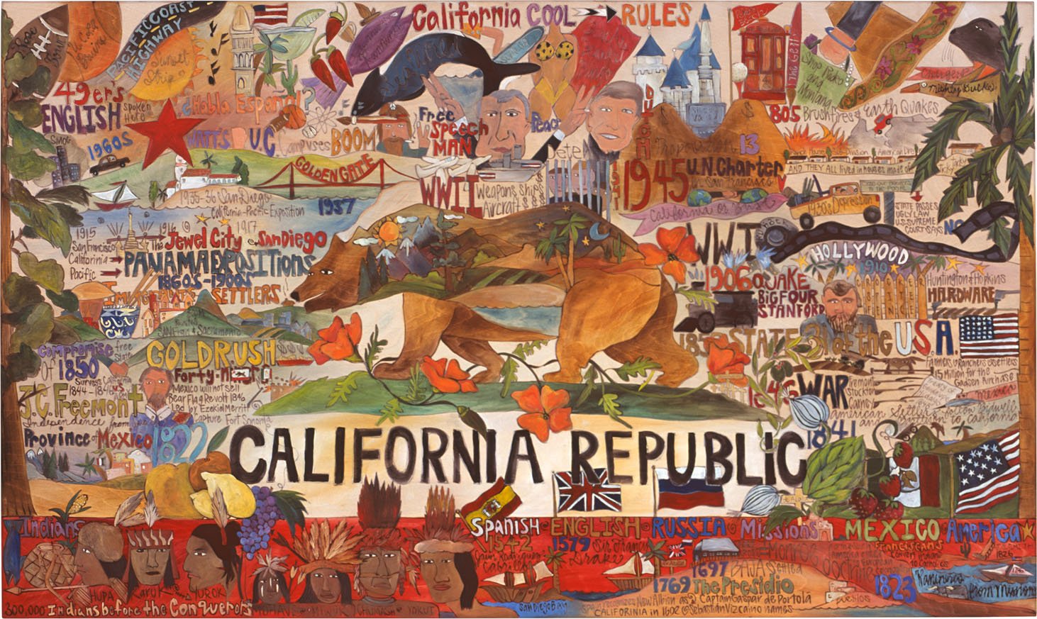 California Republic Flag Plaque –  