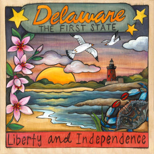 "The First State" Plaque – A beautiful coastal landscape scene plaque honoring our first state of Delaware