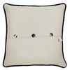 Alaska Hand-Embroidered Pillow -  This original design celebrates The Last Frontier—the state of Alaska