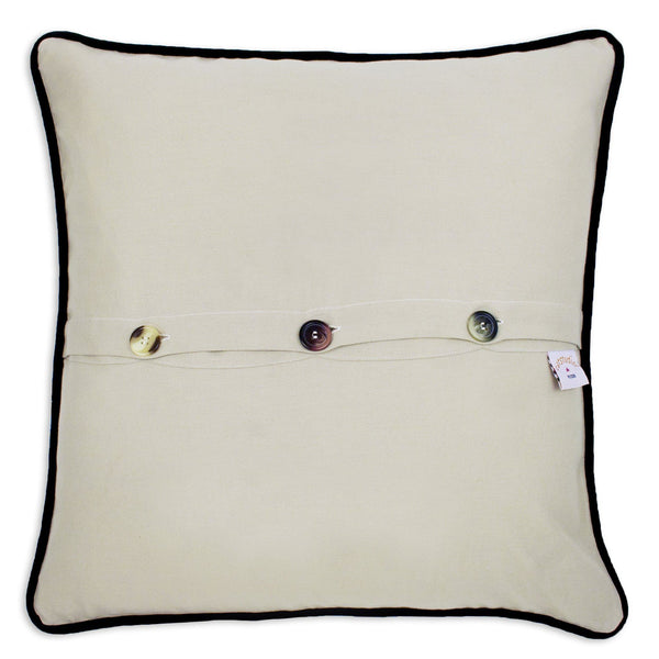 Washington Hand-Embroidered Pillow -  This original design celebrates the  Apple Capital of the World - Washington!