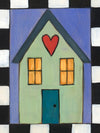 Small House Icon Plaque – This house plaque makes the perfect finishing touch to your Love Letters house number! front view