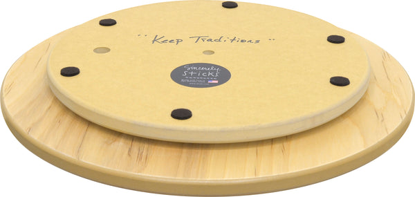 "Keep Traditions" Lazy Susan – Beautiful printed Judaica lazy susan back view