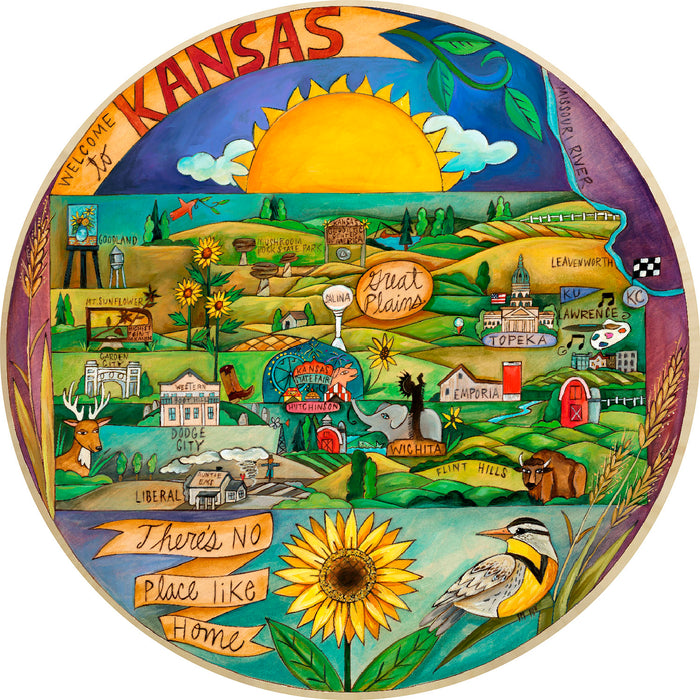 Kansas Lazy Susan | "Kindly Kansas"