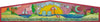 "Love Life at the Beach" Door Topper – A tropical beach design reminding you to enjoy your time along the shore front view