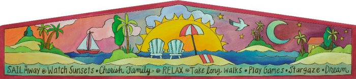 "Love Life at the Beach" Door Topper
