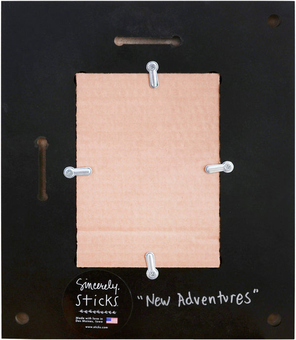 "New Adventures" Picture Frame – Gift a recent graduate this festive frame to celebrate their achievements reverse view