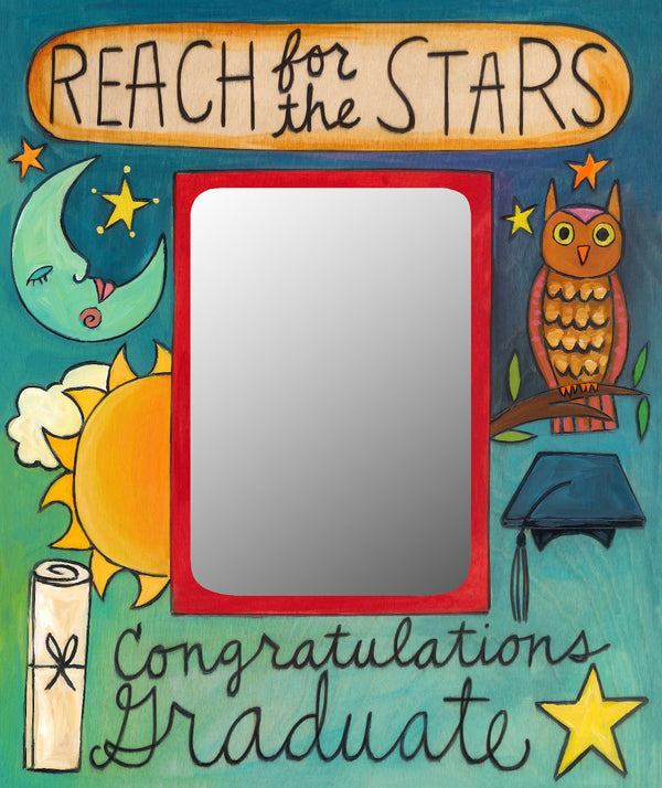 "New Adventures" Picture Frame – Gift a recent graduate this festive frame to celebrate their achievements main view