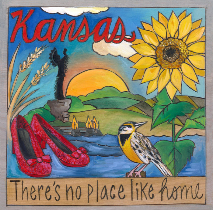 "No Place Like Home" | Kansas Plaque